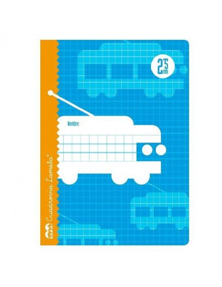 LAMELA CUADERNOS 1/4  30 HOJAS CON GRAPAS RAYADO DE 2.5 MM