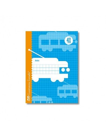 LAMELA CUADERNOS 1/4  CUADRICULA 4MM 30 HOJAS CON GRAPAS