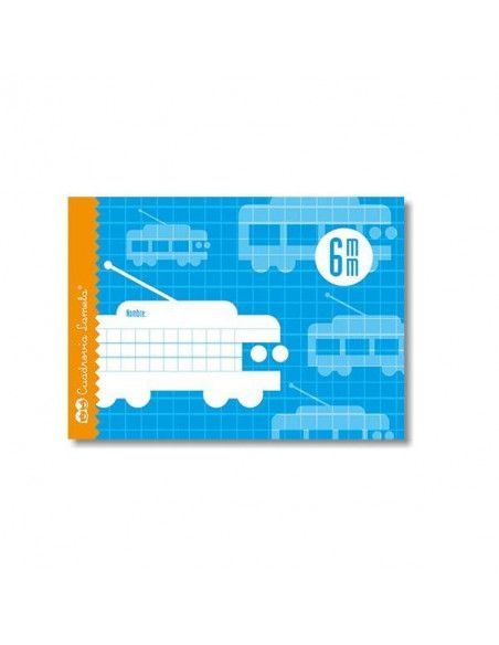 LAMELA CUADERNO 1/4  16 HOJAS  APAISADO CON GRAPAS 6 MM