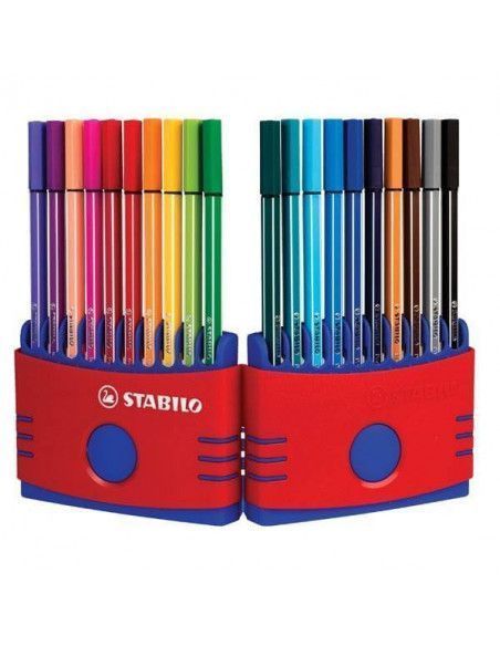 ROTULADOR STABILO PEN 68 COLOR  ZEBRUI CEREZA CAJA CON 20 ROTULADOR