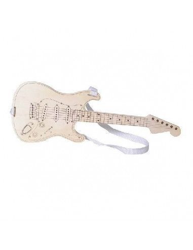 GUITARRA DE MADERA PARA DECORAR DE 50X18X1.7 CM