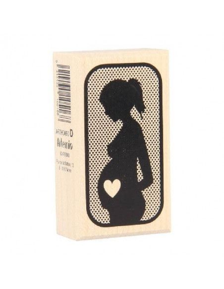 SELLO CON LA TÉMATIACA DE MUJER EMBARAZADA DE 37X66 MM