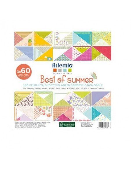 PAPELES PARA SCRAPBOOKING DE 30X30 CM CON 180 HOJAS BEST OF SUMMER