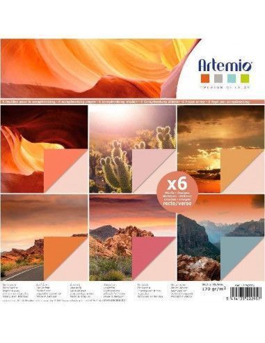 PACK DE 6 PEPELES PARA MANUALIDADES DE 30X30 CM FOTOS PAISAJES