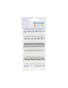 CINTAS ESTAMPADAS 10mm x 1 m NOEL PERLE