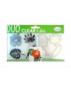 SET SELLO SILICONA Y TROQUEL UNIVERSAL TROPICAL