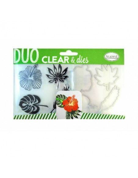 SET SELLO SILICONA Y TROQUEL UNIVERSAL TROPICAL