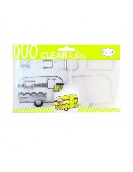 SET DE SELLO SILICONA Y TROQUEL UNIVERSAL CARAVANA