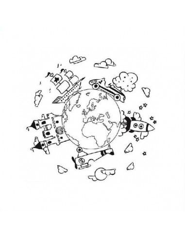 SELLO PARA SCRAPBOOKING MUNDO CHICO
