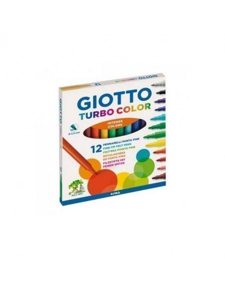 ROTULADORES GIOTTO TURBOCOLOR EN CAJA DE 12 UNIDADES
