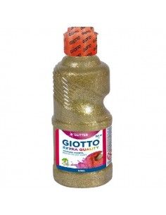 PINTURA TEMPERA GLITTER 250 ML COLOR ORO
