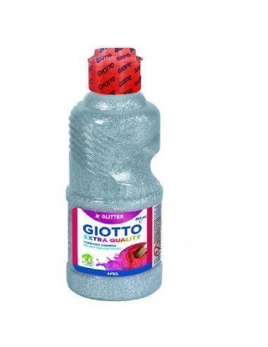 TEMPERA CON EFECTO PURPURINA DE 250 ML COLOR PLATA