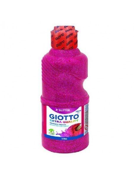 BOTE DE TEMPERA EFECTO PURPURINA 250 ML COLOR MAGENTA