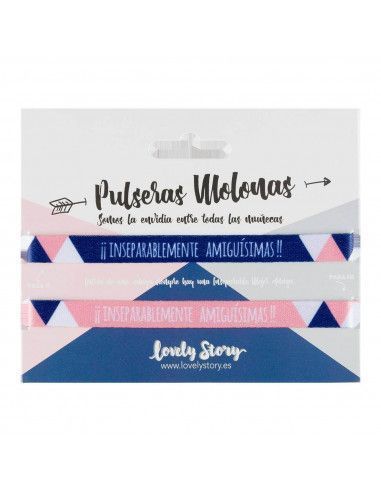 PULSERA "INSEPARABLEMENTE AMIGUÍSIMAS" DOBLE