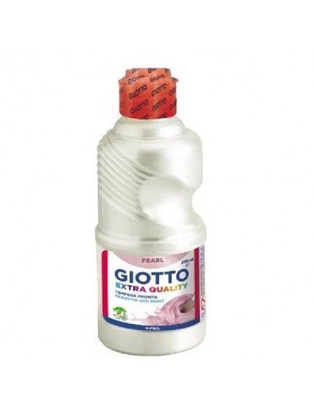 BOTE DE TEMPERA NACARADA DE 250 ML COLOR BLANCO
