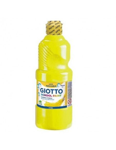 TEMPERA LIQUIDA ESCOLAR DE 500 ML COLOR AMARILLO