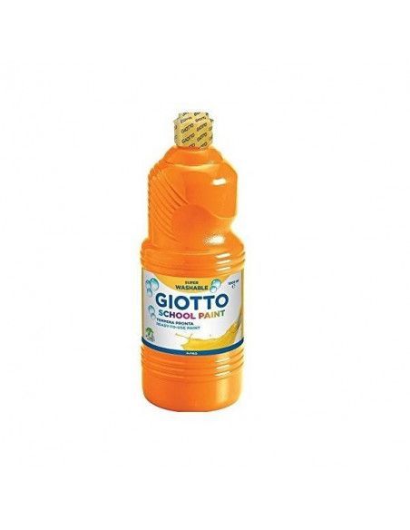 TEMPERA LIQUIDA ESCOLAR EN BOTE DE 500 ML COLOR NARANJA