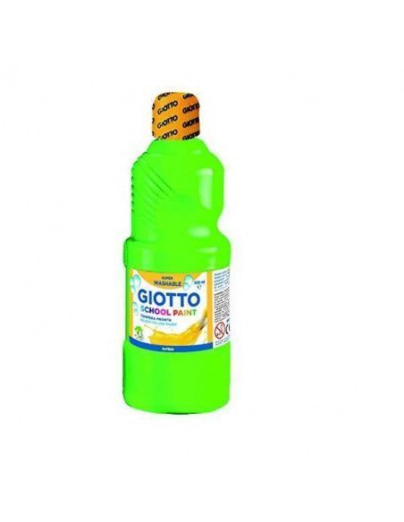 TEMPERA LIQUIDA ESCOLAR DE 500 ML COLOR VERDE ESMERALDA GIOTTO