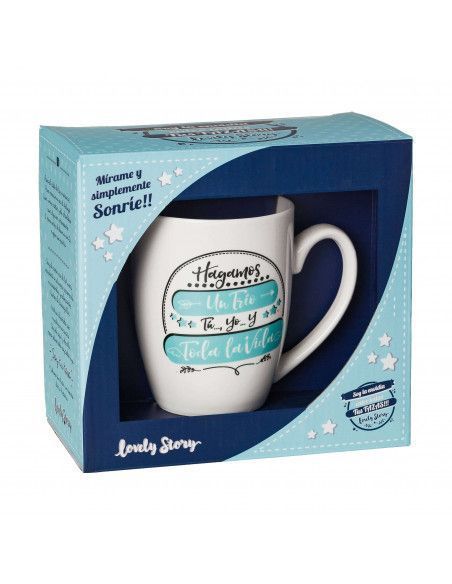 TAZA "HAGAMOS UN TRÍO TU. YO Y TODA LA VIDA"