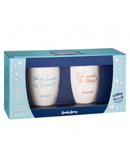 TAZA "TIENES LUNARES¿Y PECAS?/SOLO CUANDO TE MIRO"