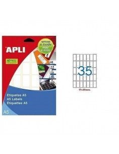 ETIQUETA LASER AUTOADHESIVAS APLI TAMAÑO 19X40 MM FORMATO A5