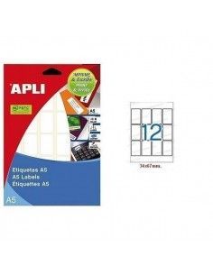ETIQUETA LASER AUTOADHESIVA APLI DE 34X67 MM FORMATO A5