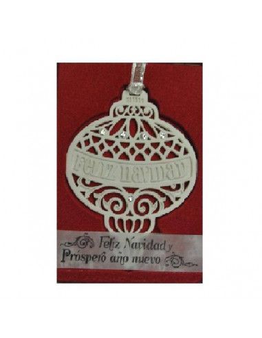 COLGADORES NAVIDEÑOS SWAROVSKI FELIZ NAVIDAD