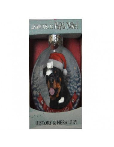 BOLA DE CRISTAL NAVIDEÑA ROTTWEILER