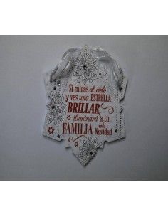 TARJETA NAVIDEÑA SI MIRAS AL CIELO Y VES UNA ESTRELLA BRILLAR...