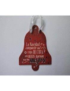 TARJETA NAVIDEÑA LA NAVIDAD ES COMPARTIR UNA COPA DE CAVA Y UN BUEN TURRÓN...