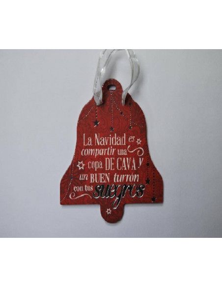 TARJETA NAVIDEÑA LA NAVIDAD ES COMPARTIR UNA COPA DE CAVA Y UN BUEN TURRÓN...