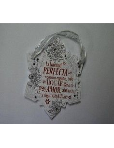 TARJETA NAVIDEÑA LA NAVIDAD PERFECTA NO NECESITA REGALOS. SÓLO UN HOGAR...