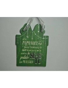 TARJETA NAVIDEÑA SI PAPÁ NOEL BAJA POR TU CHIMENEA Y TE METE EN UN SACO...