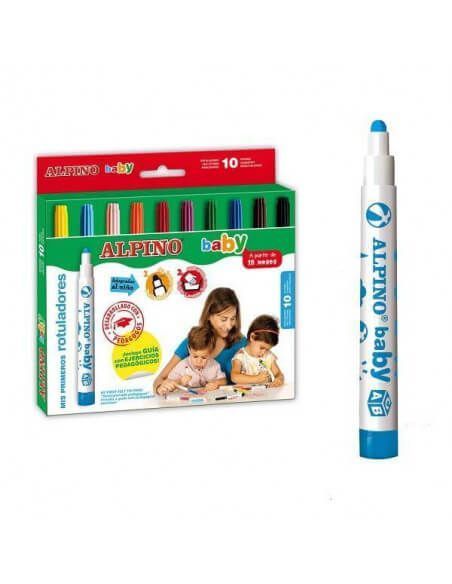 10 ROTULADORES ALPINO BABY