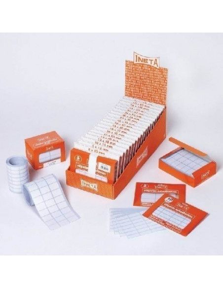 ETIQUETAS AUTOADHESIVAS DE 34X53 MM 80 UNIDADES INETA