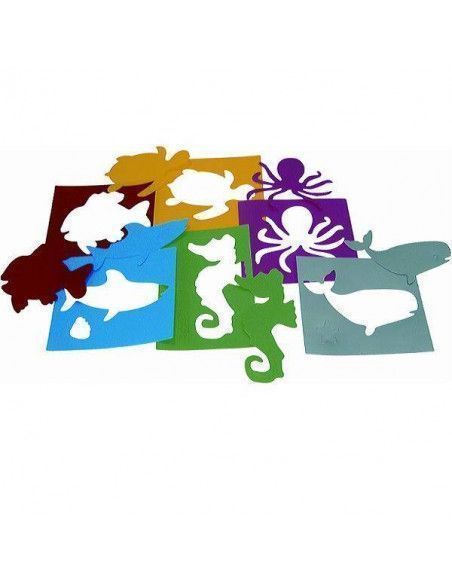 Plantillas animales de mar Henbea para manualidades infantiles
