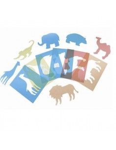 Plantillas translúcidas animales del zoo Henbea para manualidades