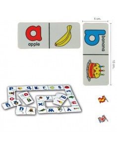 DOMINOS INFANTILES VARIOS PARA GUARDERIAS Y COLEGIOS ALFABETO (INGLES)