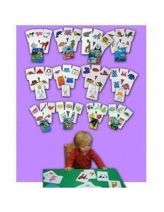 Juego infantil formar familias ropa Henbea tarjetas educativas