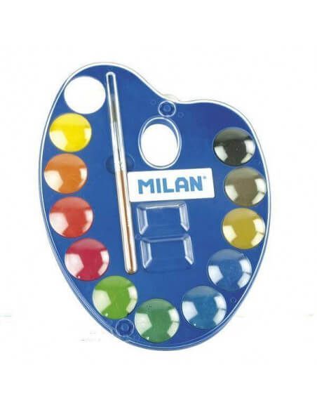 PALETA ACUARELAS 12 PASTILLAS + PINCEL M