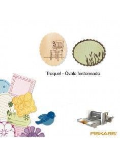 TROQUEL PARA MATERIALES GRUESOS TAMAÑO MEDIANO PARA MAQUINA FUSE CREATIVITY SYSTEM MOD. OVALO FESTON