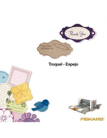 TROQUEL PARA MATERIALES GRUESOS TAMAÑO MEDIANO PARA MAQUINA FUSE CREATIVITY SYSTEM MOD. ESPEJO