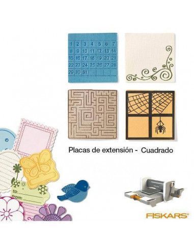 PLACAS DE EXTENSION PARA MAQUINA FUSE TROQUELES TAMAÑO MEDIANO MOD. CUADRADO