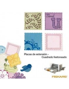 PLACAS DE EXTENSION PARA MAQUINA FUSE TROQUELES TAMAÑO MEDIANO MOD. CUADRADO FESTONEADO