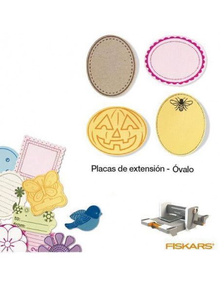 PLACAS DE EXTENSION PARA MAQUINA FUSE TROQUELES TAMAÑO MEDIANO MOD. CIRCULO FESTONEADO