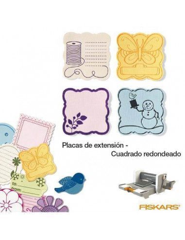 PLACAS DE EXTENSION PARA MAQUINA FUSE TROQUELES TAMAÑO MEDIANO MOD. CUADRADO REDONDEADO