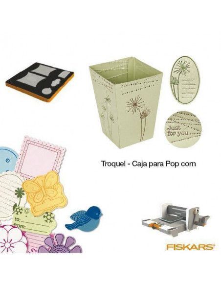 TROQUEL PARA SCRAPBOOKING MATERIALES GRUESOS TAMAÑO GRANDE PARA MAQUINA DE TROQUELAR CAJA POPCORN