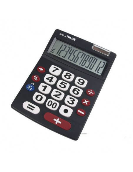 CALCULADORA 12 DIGITOS TECLAS GRANDES MI