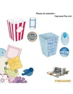 PLACAS EXTENSION PARA TOQUELES GRANDES SCRAPBOOKING PARA MAQUINA DE TROQUELAR CAJA POPCORN