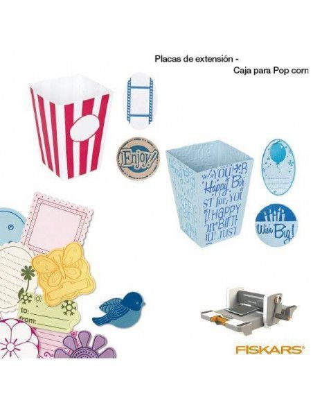 PLACAS EXTENSION PARA TOQUELES GRANDES SCRAPBOOKING PARA MAQUINA DE TROQUELAR CAJA POPCORN